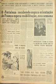 Página do jornal Unitário de maio de 1961