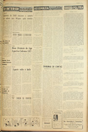 Página do jornal Unitário de maio de 1961