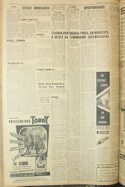 Página do jornal Unitário de maio de 1961
