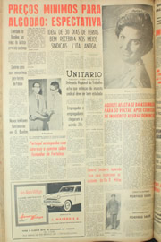 Página do jornal Unitário de maio de 1961