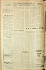 Página do jornal Unitário de maio de 1961