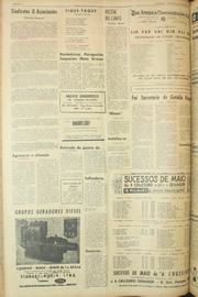 Página do jornal Unitário de maio de 1961