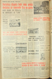 Página do jornal Unitário de maio de 1961