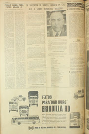 Página do jornal Unitário de maio de 1961