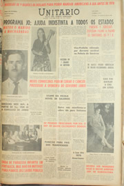 Página do jornal Unitário de maio de 1961