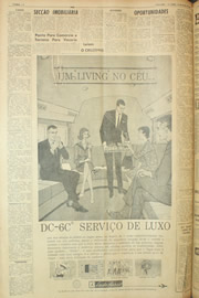 Página do jornal Unitário de maio de 1961