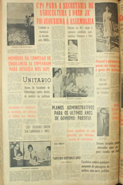 Página do jornal Unitário de maio de 1961