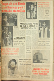 Página do jornal Unitário de maio de 1961