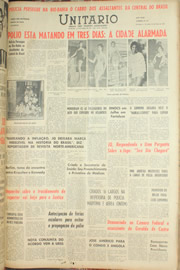 Página do jornal Unitário de maio de 1961