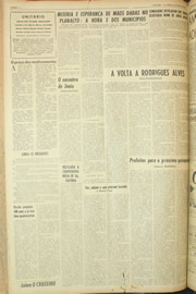 Página do jornal Unitário de maio de 1961