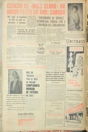 Página do jornal Unitário de junho de 1961