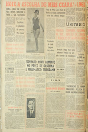 Página do jornal Unitário de junho de 1961
