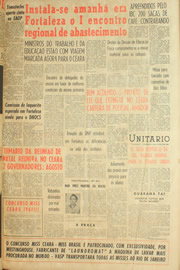 Página do jornal Unitário de junho de 1961
