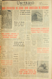 Página do jornal Unitário de junho de 1961
