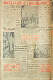 Página do jornal Unitário de junho de 1961