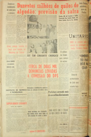 Página do jornal Unitário de junho de 1961