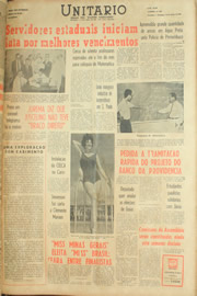 Página do jornal Unitário de junho de 1961