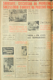 Página do jornal Unitário de junho de 1961