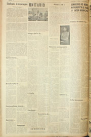 Página do jornal Unitário de junho de 1961