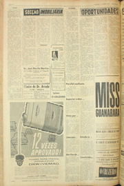 Página do jornal Unitário de junho de 1961