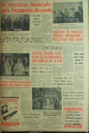 Página do jornal Unitário de julho de 1961