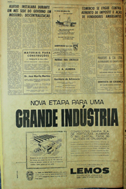 Página do jornal Unitário de julho de 1961