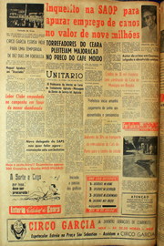Página do jornal Unitário de julho de 1961