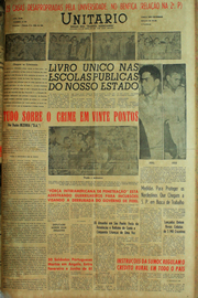 Página do jornal Unitário de julho de 1961