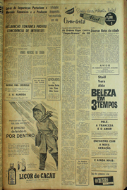 Página do jornal Unitário de julho de 1961