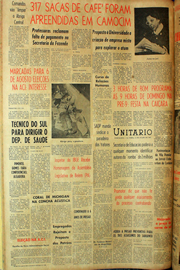 Página do jornal Unitário de julho de 1961