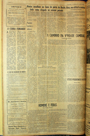 Página do jornal Unitário de julho de 1961