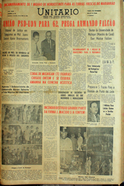 Página do jornal Unitário de julho de 1961