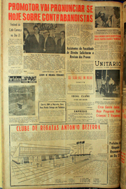 Página do jornal Unitário de julho de 1961