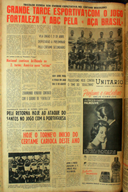 Página do jornal Unitário de julho de 1961