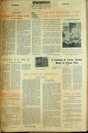 Página do jornal Unitário de julho de 1961