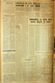 Página do jornal Unitário de julho de 1961