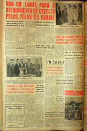 Página do jornal Unitário de julho de 1961
