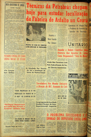Página do jornal Unitário de julho de 1961