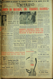 Página do jornal Unitário de julho de 1961