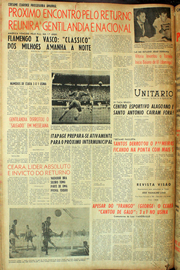 Página do jornal Unitário de agosto de 1961