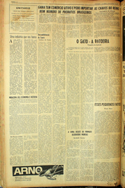 Página do jornal Unitário de agosto de 1961