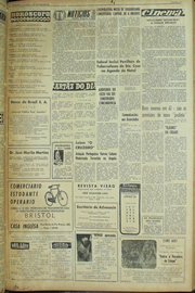 Página do jornal Unitário de agosto de 1961