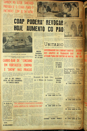 Página do jornal Unitário de agosto de 1961