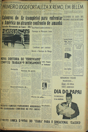 Página do jornal Unitário de agosto de 1961