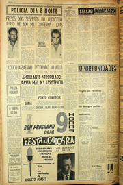 Página do jornal Unitário de agosto de 1961