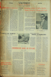 Página do jornal Unitário de agosto de 1961