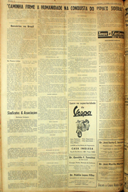 Página do jornal Unitário de agosto de 1961