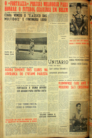 Página do jornal Unitário de agosto de 1961