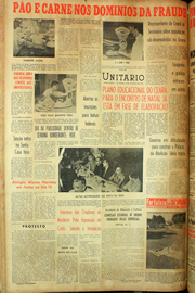 Página do jornal Unitário de agosto de 1961