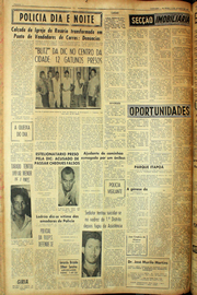 Página do jornal Unitário de agosto de 1961